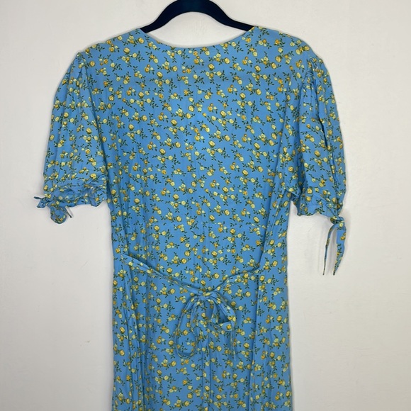 Faithfull the brand blue Daija midi dress size 6 - Picture 10 of 12